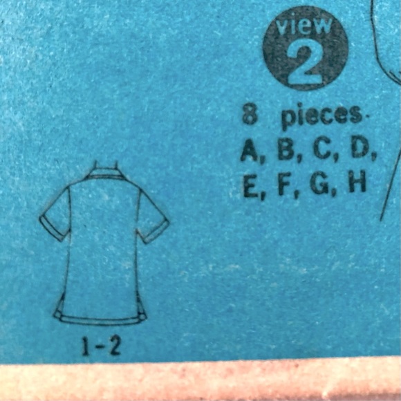 VTG 70s simplicity sewing pattern men's short sleeve shirt epaulets size 38-40 - Picture 5 of 16